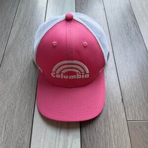 Pink and white columbia sportswear